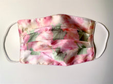 Load image into Gallery viewer, Tie-Dye Pink Satin New York Bagel Of Liberty Face Mask
